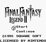 Final Fantasy Legend II (USA) Title Screen